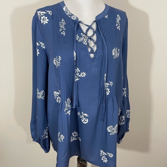 Old Navy sz med tunic cornflower bl/white N.W.O.T. - Picture 1 of 9